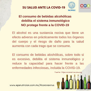 Coronavirus. Bebidas alcohólicas