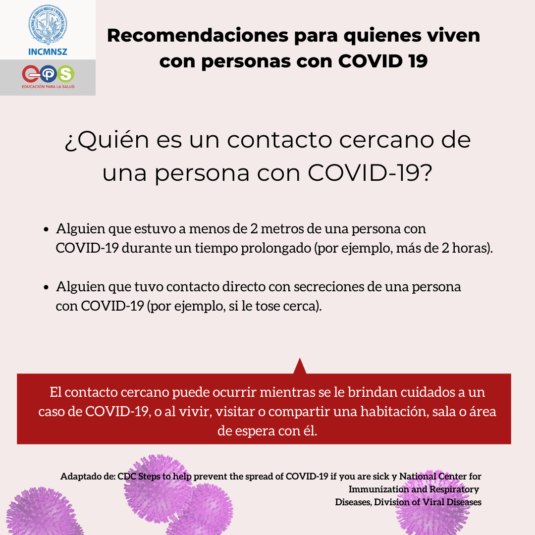 Coronavirus. Contacto cercano 4